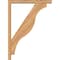 Ekena Millwork Funston Block Smooth Bracket w/ Offset Brace, Western Red Cedar, 3 1/2"W x 22"D x 30"H BKT0402X22X30FST05SWR - alternate 2